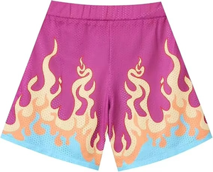 Shorts en coton 100% personnalisés 2026, lavage à l'acide, vintage, impression en mousse 3D, coton délavé au soleil, shorts de survêtement vintage pour hommes - Product Image 1