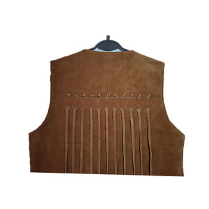 เสื้อกั๊กหนังสไตล์ตะวันตกสำหรับผู้หญิงเสื้อนอกขอบยาวดีไซน์ทันสมัยล่าสุด - Product Image 5