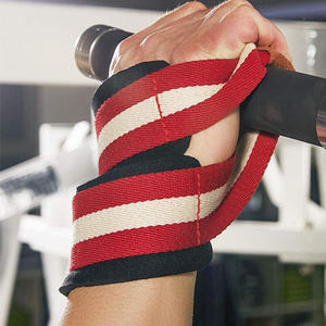 Sangles de poignet d'haltérophilie personnalisées poignées de guidon de soutien de gymnastique Figure 8 sangles de levage à vendre - Product Image 4