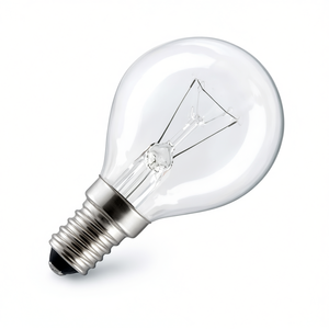 Ampoule incandescente sphérique transparente 40W 125-130V E14 - Product Image 2