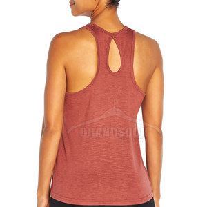 Débardeur sans manches décontracté pour femmes de conception OEM pour l'été vente en ligne de tissu tricoté respirant - Product Image 2