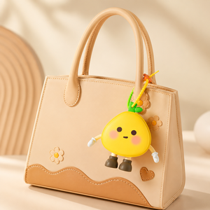 Porte-clés portable <span class=keywords><strong>en</strong></span> silicone de style japonais <span class=keywords><strong>en</strong></span> forme de pomelo, mini sac de rangement <span class=keywords><strong>en</strong></span> silicone - Product Image 3