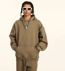 Vente en gros, nouveauté personnalisée, sweats à capuche zippés à capuche pour hommes, polyester/coton respirant, hiver, délavés à l'acide brodés - Product Image 6
