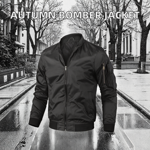Chaqueta Bomber de Piloto Personalizable al por Mayor, Talla Grande, Impermeable, Ligera, Transpirable, de Nailon Tejido para Primavera y Otoño - Product Image 2