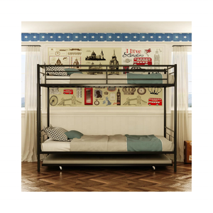 <span class=keywords><strong>Lit</strong></span> superposé d'auberge en métal de luxe pour adultes de haute qualité pour enfants avec toboggan meubles de chambre à coucher lits superposés - Product Image 3