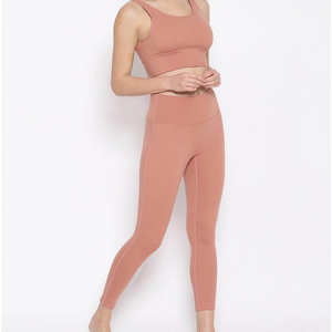 Ropa deportiva personalizada para gimnasio para mujer, conjuntos de ropa de Yoga sostenible de secado rápido para Fitness y Pilates para mujer - Product Image 4