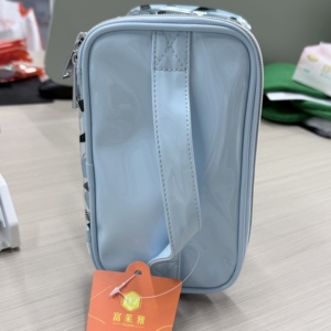 Bolsa de Cosméticos Portátil Reutilizable de PVC con Cierre, Impermeable, con Asa Suave, Capacidad Media, Multiusos, para Viaje - Product Image 5