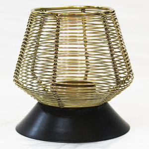 Luxury <b>Black</b> Metal <b>Candle</b> Votive New Design for Christmas Wedding Decor Tabletop Wire <b>Candle</b> <b>Holder</b> for Home Decoration - Product Image 3