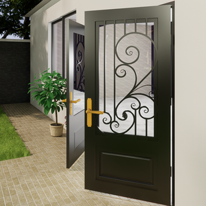 Porte en fer de haute qualité et produits de maison de porte principale fabriqués au Vietnam avec tous les matériaux provenant d'un fournisseur de confiance du Vietnam - Product Image 5