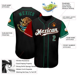 Men's Baseball and Softball Jersey Breathable Plus Size Sublimated Customized Logo Blank Uniform with 100% Polyester - Product Image 3