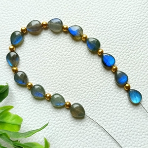 13 Pcs 8x10 MM Blue Flashy Labradorite Perles en forme de poire, Labradorite Poire, Labradorite Perles, Fabuleux Labradorite Perles. - Product Image 4