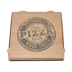 Emballage jetable recyclable de boîte écologique de pizza de Kraft pour la pizza fraîche chaude - Product Image 1