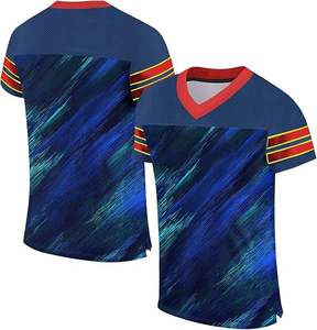 Nuevo diseño sublimación equipo Spandex Jersey fútbol americano cosido Venta caliente Jersey barato fútbol americano Jersey - Product Image 5