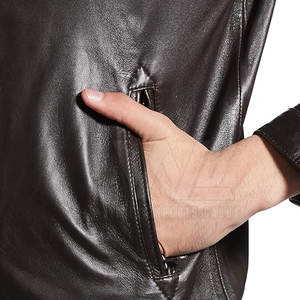 Chaqueta de Cuero de Moda de Alta Calidad, el Mejor Diseño, Chaqueta de Cuero de Diseño Personalizado para Hombre de Invierno - Product Image 4