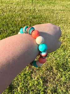 Bracelet manchette en perles faites à la main-Manchette pour femmes et filles - Product Image 3