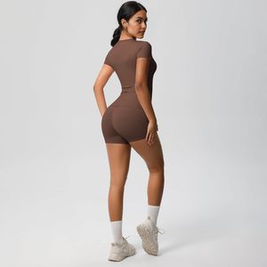 Women's <b>shapers</b> Workout Set - <b>Short</b> Sleeve Yoga Tee & <b>Shorts</b> for Gym, Running, Fitness | Quick-Dry Activewear - Product Image 4