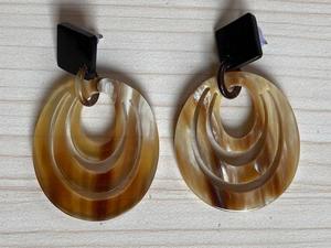 Pendientes de Cuerno de Búfalo para Niñas, Pendientes de Mujer, Joyería de Cuerno, Cuerno Natural para Mujer, Alta Calidad - Product Image 6
