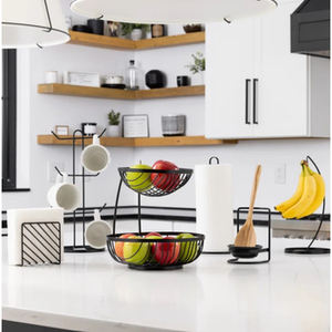 Porte-serviettes moderne en fer massif avec finition en poudre noire pour une organisation élégante de la table dans les hôtels et les maisons - Product Image 4