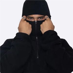 Balaclava personnalisée, style automne/hiver, nouveau style tendance, style anglais, imprimé brodé, sweat-shirt en tricot à manches longues avec poche - Product Image 4