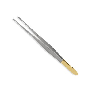 Fórceps para vendaje quirúrgico de medio oro, pinzas para pulgar, pinzas para tejido de 8 pulgadas, instrumentos quirúrgicos de Punta dentada de 2cm, fórceps para vendaje - Product Image 4