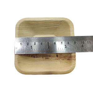 Cuenco para servir de hoja de palma Areca compacto cuadrado de 3,5 pulgadas de la mejor calidad Biodegradable para restaurante, hogar y catering - Product Image 3
