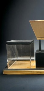 Ensemble de brûleur d'encens en bois et acrylique de luxe avec porte-bakhoor, plateau moderne, décoration d'intérieur pour cadeaux de Ramadan, utilisation au Moyen-Orient et au Golfe - Product Image 4