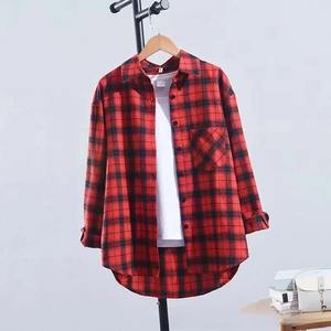 เสื้อเชิ้ตคอตตอนออแกนิกสำหรับผู้หญิง, เสื้อเชิ้ตคอเสื้อพับลง100% ใหม่เสื้อเชิ้ตลำลองแขนยาวน้ำหนักเบา - Product Image 3