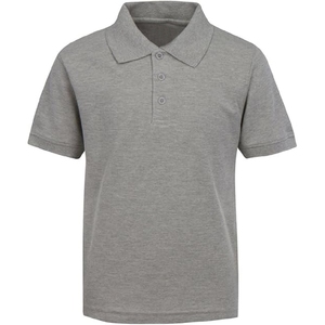 Polo gris jaspeado. Prenda informal elegante y cómoda diseñada para un look moderno, sencillo y diario. Hecho de tela suave. - Product Image 1