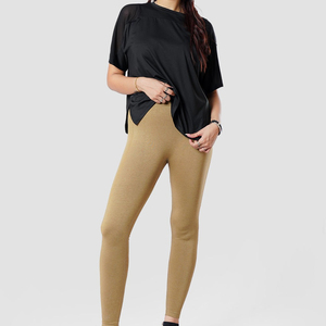 <b>Women's</b> Yoga <b>Leggings</b> 28 Inches High-Waist Tummy Control Quick Dry Features Custom Logo Workout Pants Pockets - Product Image 6