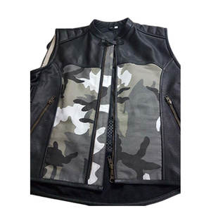 เสื้อกั๊กหนังแท้ผู้ชายออกแบบตามสั่ง บริการ OEM เสื้อคลุมผ้าแคนวาสระบายอากาศ แห้งเร็ว เป็นมิตรกับสิ่งแวดล้อม สไตล์ลำลอง - Product Image 4