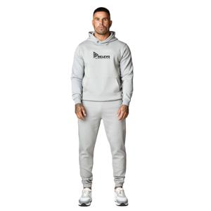 Nouvel ensemble de survêtements décontractés à capuche pour hommes, de haute qualité, personnalisés, couleur unie, séchage rapide, respirant, 100 % coton, pour le jogging hivernal - Product Image 1
