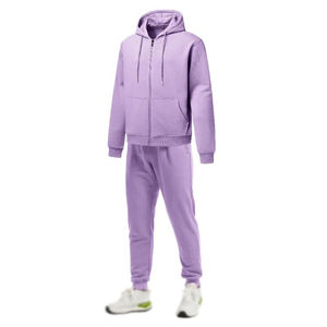 Ropa Deportiva para Hombre, Conjunto de Chándal de Manga Larga con Cremallera Completa, Traje Liso para Correr - Product Image 6