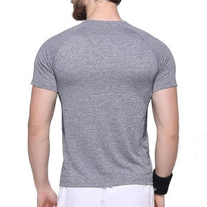Camiseta de entrenamiento sólida de suministro directo de fábrica para hombre para gimnasio y correr deportes logotipo personalizado impresión Digital al por mayor - Product Image 4
