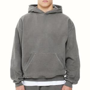 <b>Thick</b> Heavy Blank <b>Hoodie</b> Drop Shoulder <b>Men</b> Sweatshirt 500 460 400 Gsm Custom Logo French Terry Heavyweight Oversized <b>Hoodie</b> - Product Image 6