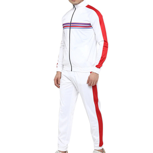 Venta al por mayor Casual Color sólido personalizado cremallera manga larga bolsillos laterales hombres chándal transpirable buena calidad hombres deporte chándal - Product Image 6