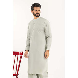 Britanio - Tela de Algodón Larga y Transpirable sin Costuras, Cuello Mandarín, Cierre de un Solo Botón - Product Image 1