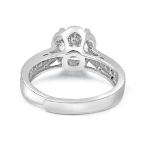 NOVAMART Fine Zarkan Princess <b>Silver</b> <b>Solitaire</b> Diamond <b>Ring</b> Wholesale Export - Product Image 5