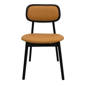 קש ועץ טרקלין כיסא מבטא כיסא לסלון