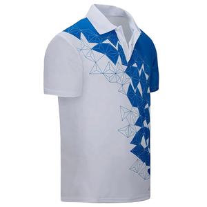 Sublimación personalizada de secado rápido sólido antiarrugas para camisa hombres tela de lona transpirable ropa deportiva equipo uniforme Casual Golf - Product Image 4