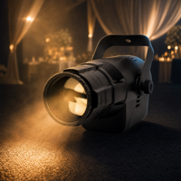 Projecteurs LED MINI Pinspot 40W à faisceau personnalisable RGBW, DMX512, IP33, 2800K, pour fêtes, bars, discothèques, DJ, lieux de divertissement