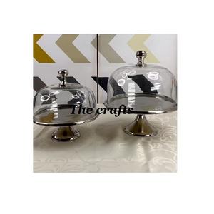 Soporte para Pastel de Aluminio de la Mejor Calidad con Cubierta de Vidrio, Diseño Fantástico, Accesorios para Servir Pastel - Product Image 1