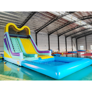 Airtight <b>Inflatable</b> Bouncer <b>Slide</b> Portable Residential <b>Inflatable</b> <b>Water</b> <b>Slide</b> With Detachable Pool - Product Image 3
