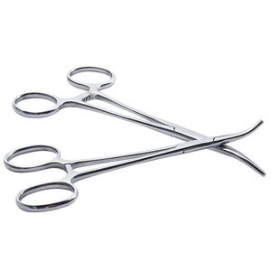 Pinzas Arteriales Rectas y Curvas, Pinzas de Tejido Allis, Juego de Instrumentos para Tejidos Blandos, Manual, Acero Inoxidable Alemán, Reutilizable - Product Image 2