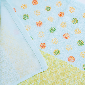 Paño de rizo de punto multicolor suave de secado rápido OEM ODM 60 gramos 33*76cm paño de limpieza de algodón lazo colgante liso estampado Terry - Product Image 1