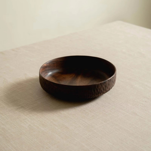 Handcrafted <b>Wooden</b> <b>Bowl</b> with Unique Hammered Texture for Serving Decorative Sustainable and Stylish Ideal for Modern Homes - Product Image 1