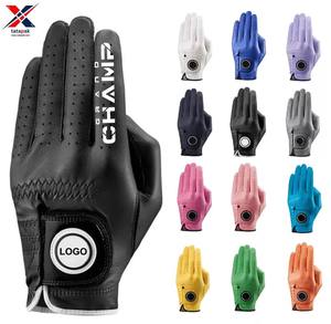 Soft Touch Comfort Fit High Quality Golf <b>Gloves</b> Made Of <b>Sheepskin</b> Best Wrist Support With Finger Breathable Holes Custom Logo - Product Image 6