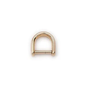 Made in japan Brass 24KGold-plated D shackle Clasp Ring Hook screw pin joint Connecter Bag Strap Clasp 12mm for Leathercraft