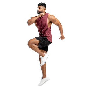 Débardeur à col rond uni très vendu pour hommes Chemise sans manches légère imprimée avec logo personnalisé pour débardeurs de sport - Product Image 5