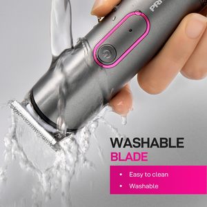 Recortadora de Pelo Recargable para Mujer, Uso en Seco y Húmedo, con Base de Carga Vertical, Recortadora de Bikini, Depiladora Corporal - Product Image 3
