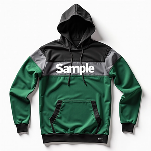 เสื้อฮู้ดดี้โอเวอร์ไซส์สำหรับผู้ชาย สไตล์สตรีทแวร์ แบบสวม ทนทาน พิมพ์ลายแบบซับลิเมชั่น รับสั่งทำพิเศษ ผ้าโพลีเอสเตอร์ 100% ผสมผ้าฝ้าย ให้ความสบาย - Product Image 2